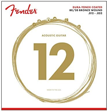 Fender Duratone 80/20 Bronze Cuerdas de guitarra acústica 12-52