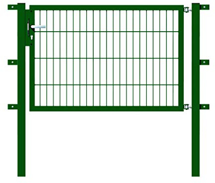 Alberts 647193 Einzeltor Flexo mit Zubehör | verschiedene Breiten und Höhen | grün | Breite 125 cm | Höhe 80 cm