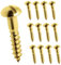 Vis bois laiton tête bombée ronde fendue 1/2 X 4 (3 mm x 12 mm) filetage droit