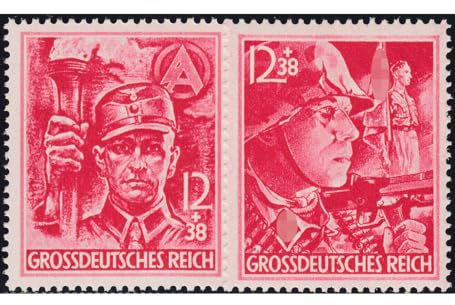 Goldhahn Deutsches Reich Nr. 909-910 postfrisch SA/SS 1945 Briefmarken für Sammler
