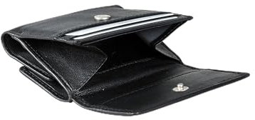 TONY PEROTTI Cortina Geldbörse in Schwarz echtes Italienisches Leder