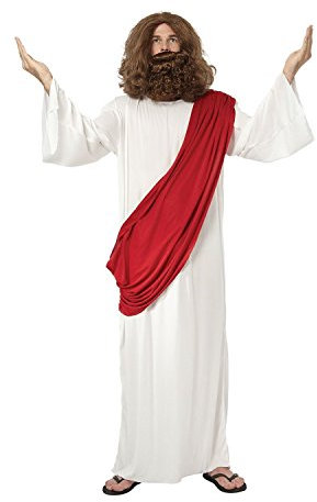 I LOVE FANCY DRESS Jesus KOSTÜME, EXTRA GROß, Religion, Sohn GOTTES, VERKLEIDUNG, MIT BART UND PERÜCKE