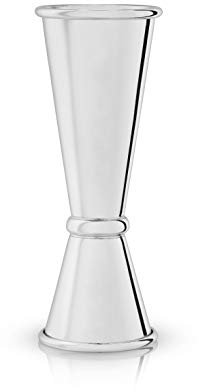 Viski Doppel-Messbecher mit Messungen innen, Edelstahl-Cocktail-Messbecher, japanischer Jigger-Stil, Jigger für Barkeeper, Jigger 57 ml, 28 g