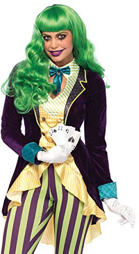 Leg Avenue Womens 2 Pc Wicked Trickster Villain Costume with Jacket, Leggings, XS, Multicolor