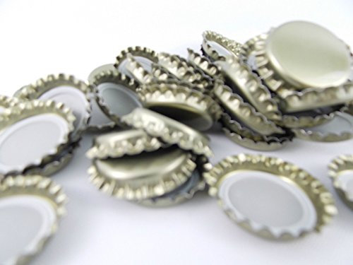 150 capsules-couronnes dorées de bière ou bouteilles en verre - En métal - 26 mm de diamètre