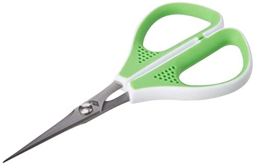 WEDO 975411 Silhouettenschere Comfortline 11, 4 cm, Spezialschliff rostfreier Edelstahl, Softgriff, apfelgrün/weiß