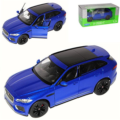 Welly Jaguar F-Pace X761 SUV Blau Ab 2016 1/24 Modell Auto