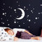 Grandora Wandtattoo Mond & Sterne I weiß I Kinderzimmer Schlafzimmer Sticker Aufkleber Wandaufkleber Wandsticker Stickers Kinder Jungs Mädchen W5524