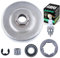 Adefol Kettenrad Ersatzteile Kit für Husqvarna 372 371 365 362 XP und Jonsered 2172 2171 2165 2163 2071 2065 2063 Serie, Kupplung Trommel + Felge Kettenrad + Zündkerze 6 in 1