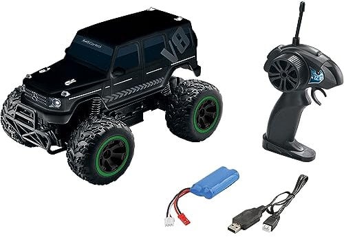 Revell Control 24463 RC Car Mercedes-Benz G-Klasse Off Road Fahrzeug, 2.4 GHz, Li-Ion-Akku, Metallgetriebe, Spritzwassergeschützt, 28cm ferngesteuertes Auto
