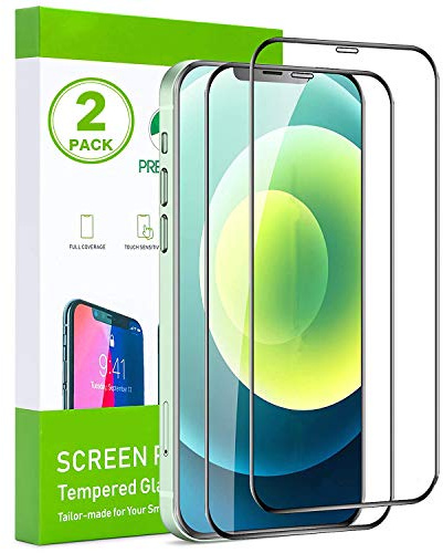 iGuard |2 Stück Schutzglas kompatibel mit Apple iPhone 12 PRO MAX| 6,7 | Schutzglas | Edge+ Protection | Ultra KLAR | 3D geformtes Glas | Easy Applicator