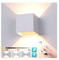 Midore 12W LED Wandleuchte Innen Mit Fernbedienung, Dimmbar & Einstellbares Warmweiß/Kaltweiß Modern Up Down Einstellbarer Abstrahlwinkel Wandlampe für Wohnzimmer Schlafzimmer Treppenhaus Flur