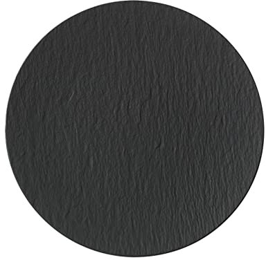 Villeroy & Boch Manufacture Rock Set 6 Piatti Pizza Gourmet 32 cm In Porcellana Nero Opaco