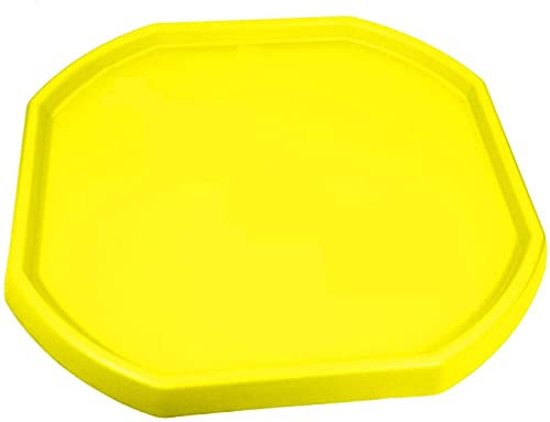 Easy Shopping® Children Kids Tuff Spot Colour Small Mixing Tray Plastic for Playing Toy Sand Pool Pit Water Game Garden Beach MADE IN UK (Yellow)