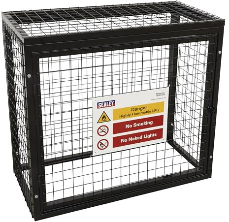 Sealey GCSC319 Gas Cylinder Safety Cage - 3 x 19kg Cylinders