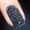 Vishine Soak Off UV LED Vernis à Ongles Gel Semi-Permanent Pailleté Noir - Diamant Pailleté Black Gel Polish Nail Art #6011