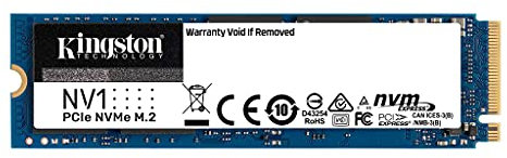 Kingston NV1 NVMe PCIe SSD 250G M.2 2280 - SNVS/250G Mémoire interne SSD Bleu