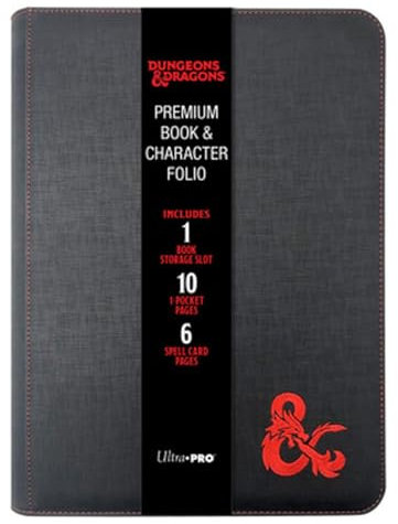 Ultra Pro Dungeons & Dragons Premium Buch und Charakter-Folie mit Reißverschluss