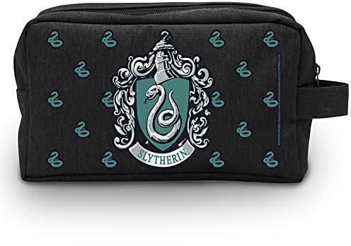 ABYstyle - Harry Potter Kulturbeutel, Slytherin, Schwarz, Schwarz
