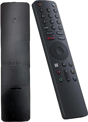 Lelukee Ersatzfernbedienung für Xiaomi Mi TV 4S 4A Smart TV, Ersatzfernbedienung für Xiaomi Mi 4S 4A Smart TV mit Bluetooth und Sprachsteuerung