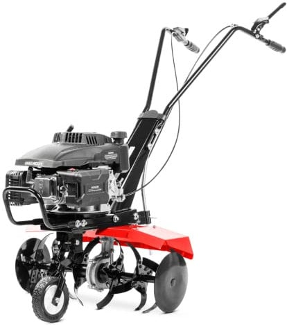 GREENCUT GTC190X - Motocultor motoazada Gasolina, Motor térmico 4 Tiempos 161cc 5cv, Ancho Trabajo 56cm, 13cm Profundidad, Cuchillas Hierro Templado