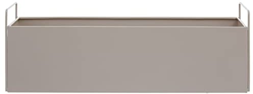 Premier Housewares Large Grey Wall Plant Box/Bedroom Lamp/Indoor Planter/Flower Box/Outdoor Plants/Tall Planter/Pots Stand/electric water/ W46 x D16.5 x H16cm