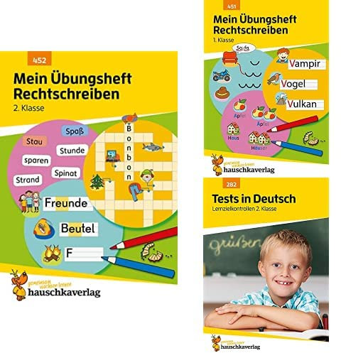 Deutsch-Set 2. Klasse für bessere Noten - 3 Übungshefte mit Lösungen zur optimalen Förderung: Schreiben und lesen lernen, echte Tests (Lernhefte zum selbstständigen Üben)