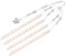 Versatile LED Light Strip Kit - Enhance Display, Shelf, and Cabinet Lighting - Energy-Efficient - Brilliant and Soft Lighting, High CRI >95% - UK Plug - Warm White 3000K