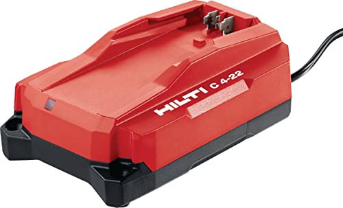 Hilti 2316496 Cargador Compacto portátil de baterías NURON de Ion Litio C 4-22 230V (Compatible con Todas Las baterías Nuron 55,85,110,170 y 255. Salida 3.61 A y 91 W. En Caja)