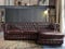 Linea Sofa Chesterfield Ecksofa - Ecke Rechs - B«¨ffelleder - Rotbraun - Brenton