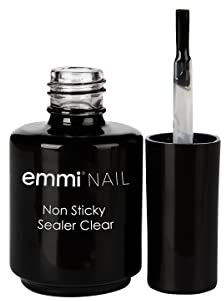 Emmi-Nail Non Sticky Sealer Clear | Mittelviskoses Versiegelungsgel ohne Schwitzschicht | UV/LED-Top Coat mit Hochglanz | HEMA-frei & vegan | Kratzfest & kein Cleaner nötig | 14ml