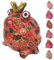 netproshop Spardose Frosch Pink Serie aus Keramik Pomme Pidou, Auswahl:Frosch/pink/Kleeblatt