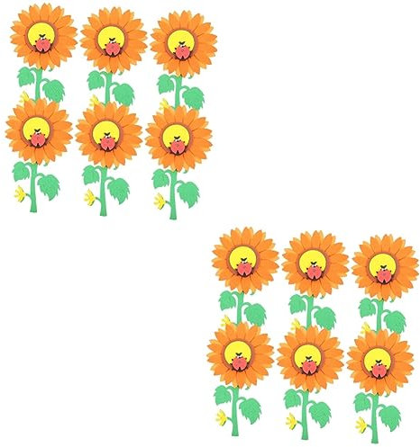 DOITOOL 2 Stück 1 Tafel-wandaufkleber Sonnenblumen-tafelaufkleber Wand Ecke Aufkleber Wandtattoo Sonnenblume Tafel-blumen-aufkleber Aufkleben Kinderzimmer Abziehbilder Gefühlt Grundschule