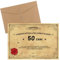 LIAMERHE Biglietto Auguri Anniversario Certificato 50 Anni Idea Regalo Compleanno Originale ENNE Attestato Diploma Anni di Compleanno Gadget Scherzi Biglietti Divertenti Auguri Compleanno