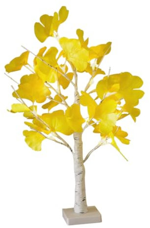 Gadpiparty Ginkgo-baum-lichter Beleuchtete Ahornbaumlampe Schreibtischaufsatz Ahornbaum-tischlampe Ginkgo-baum-lampen Baum Lampe Kleines Nachtlicht Künstlich Schlafzimmerbeleuchtung Plastik