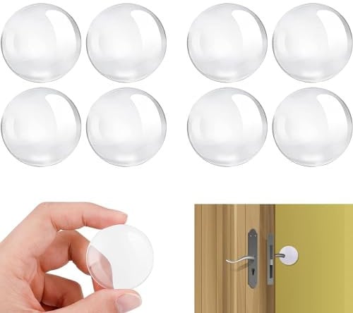 GUGUGO 8 Stück Türstopper Wand Transparent, Gummipuffer Selbstklebend, Türklinken Stopper, Türstopper Türklinkenpuffer Selbstklebend Wandschutz Türklinke, Elastikpuffer für Tür, Wände