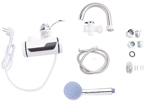 Calefacción eléctrica instantánea con pantalla de temperatura LED sin tanque enchufe UE fácil de instalar fácil de usar