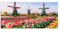 XXL Gaming Mauspad Tulpe 27.6x11.8in, verlängertes Mousepad, mit Motiv Schreibtischunterlage Windmühle, Erweiterter Schreibtisch Schutz, Verbessert Präzision und Geschwindigkeit Gaming Mauspads N1-208