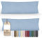 Greenline Kissenbezug Premium Jersey aus 100% Baumwolle Hellblau Doppelpack (2X) 40 x 145 cm Kissenhülle Kissenbezüge