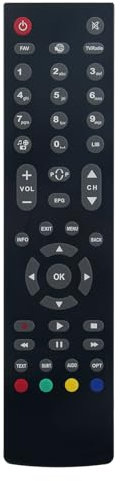 ALLIMITY Fernbedienung Kompatibel mit FRANSAT Triax SAT THR 7500, THR 7620, THR 9700 HD, THR 9800, THR 9800 HD, THR 9850, THR 9860, TR225 T-Twin, S-209CX, S26-DVBS2