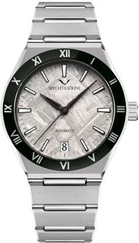 TACTO Specht & Söhne Luxuriöse 38 mm Herren-Automatik-mechanische Uhr Japan NH35 Movt Edelstahl-Sportuhren, 100 wasserdicht, Farbe-2, Armband