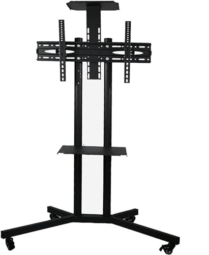SaryEdge Rolling TV Stand, Mobile TV Cart, Mobile TV Cart Floor Stand Is Suitable for 32-65 Inch Monitor Stand, with Silent Universal Wheels to Move, Maximum Support 60KG(