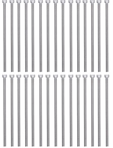 30 pcs Hex Bolt Bolt Socket Cap Head Schraube A2-70 304 Edelstahl Marine Grade Befestigungshardware (M6*110)