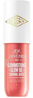 Sol de Janeiro GlowMotions Carnaval Queen, Schimmerndes Körperöl, Rosa-Gold, mit Kokos- und Sonnenblumenöl, Pistazien-Salzkaramell Duft, Limited Edition