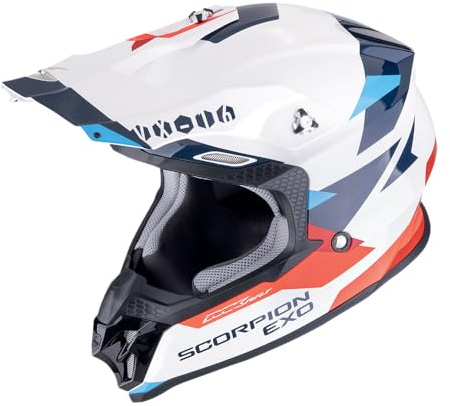 SCORPION VX-16 EVO AIR ROD White-Red-Blue XXL