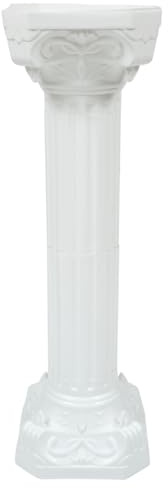 Kichvoe Roman Pillar Decorative Roman Column Wedding Road Guide Ornament Outdoor Decoration Garden Plinth Wedding Party Supply Simple Road Guide Prop for Balcony Garden Home and Photography