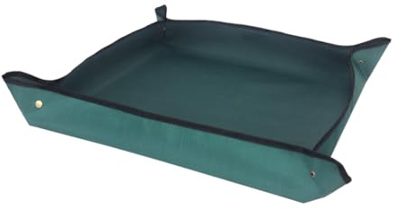 SUPVOX Gardening Soil Transplanting Mat for Indoor Plants, Waterproof Oxford Cloth Potting Tray 100x100cm Green Mat, Sturdy Succulent Repot Soil Pad for Repotting and Plant Care