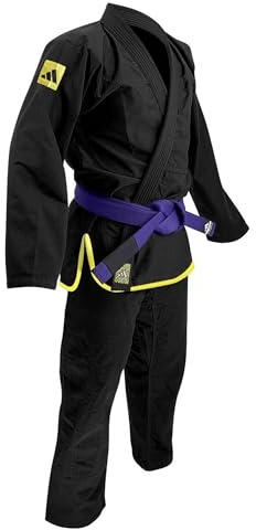 adidas BJJ Uniform - 265g Ripstop Polycotton BJJ Gi - Response | Lightweight, Drawstring Trousers with Reinforced Knee Padding, for Brazilian Jiu Jitsu Training and Competition