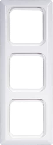 Rahmen 3 f für Steckdosen + Schalter für Brüstungskanal reinweiss glänzend OPUS 560.430.02