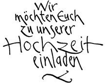 Motivstempel * Bilderstempel * Stempel * Wir möchten Euch zu unserer Hochzeit einladen * 678339